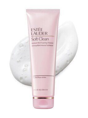 Estée Lauder Soft Clean Moisture Rich Foaming Face Wash Cleanser, 4.2 Ounce
